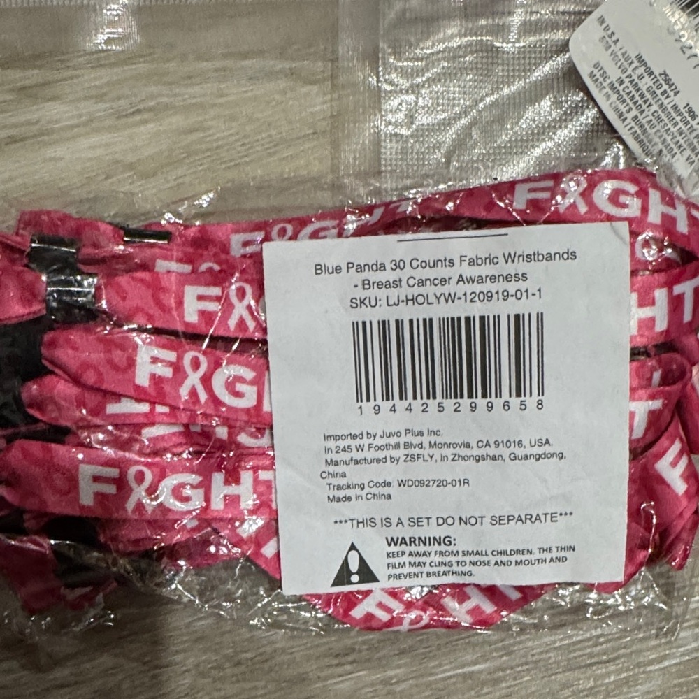 Pink Breast Cancer Awareness Pink Ribbon Set - Picture 13 of 14
